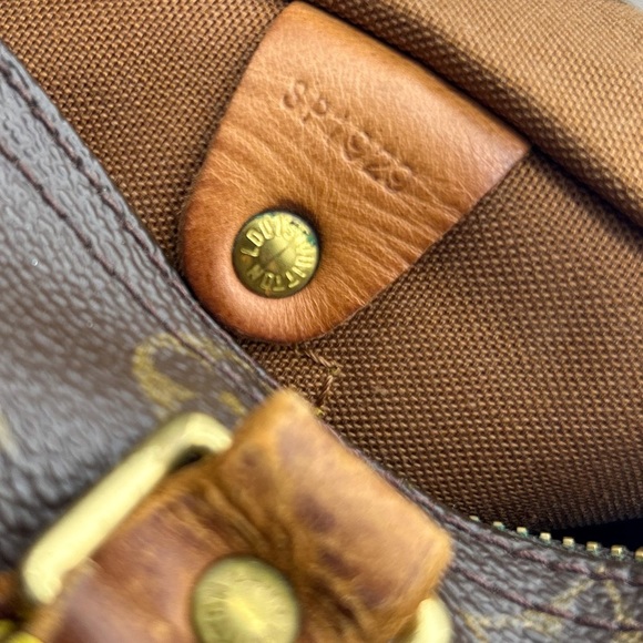 Louis Vuitton speedy 25 vintage Sp 1929 all tabs intact looks at photos - Picture 9 of 16